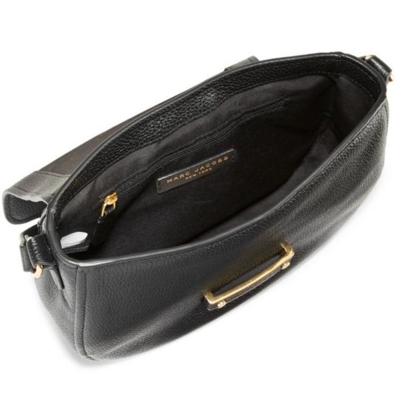 MARC JACOBS CROSSBODY- SADDLE- BAG- BLACK - Picture 3 of 4